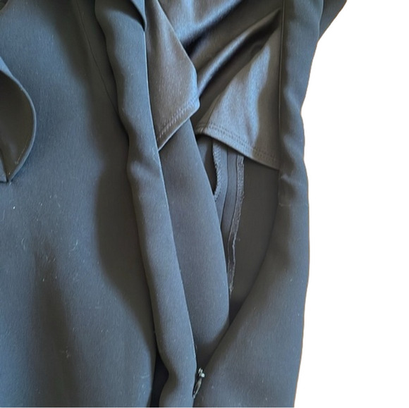 Jones Wear Dress Sz 10 black sleeveless with back slit and side zip - Picture 10 of 10